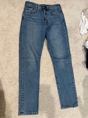 Levi's Straight-Leg Jeans in Blue Wash